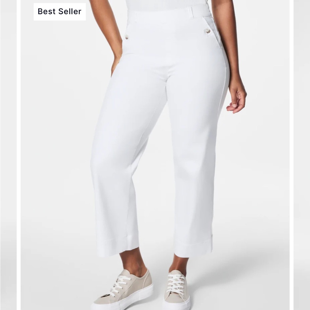 Spanx stretch twill cropped pants